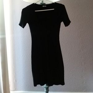 Reformation black mini dress